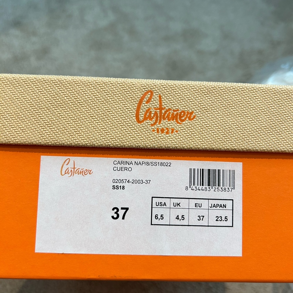 Castaner Carina Nap Cuero Tan/light brown suede Wedge Size 6.5 (37) - Picture 6 of 6